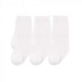 thumbnail image 1 of Touched by Nature Baby Unisex Organic Cotton Socks, White, 0-6 Months, 1 of 3
