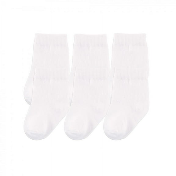 Touched by Nature Baby Unisex Organic Cotton Socks, White, 0-6 Months