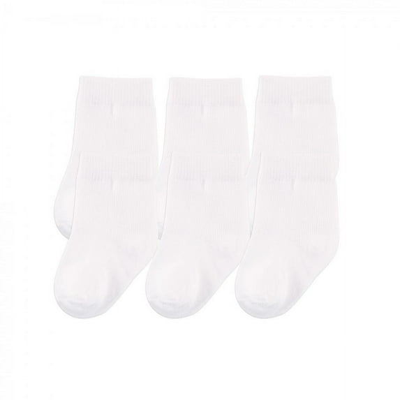 Touched by Nature Baby Unisex Organic Cotton Socks, White, 6-12 Months