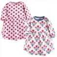 thumbnail image 1 of Touched by Nature Baby and Toddler Girl Organic Cotton Long-Sleeve Dresses 2pk, Abstract Flower, 12-18 Months, 1 of 5