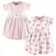 thumbnail image 1 of Touched by Nature Baby and Toddler Girl Organic Cotton Short-Sleeve Dresses 2pk, Cherry Blossom, 5 Toddler, 1 of 1