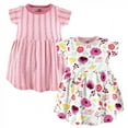 thumbnail image 1 of Touched by Nature Big Girls and Youth Organic Cotton Short-Sleeve Dresses 2pk, Botanical, 6 Years, 1 of 3