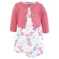 thumbnail image 1 of Touched by Nature Girls Organic Cotton Dress and Cardigan, Flower Market, 3T, 1 of 5