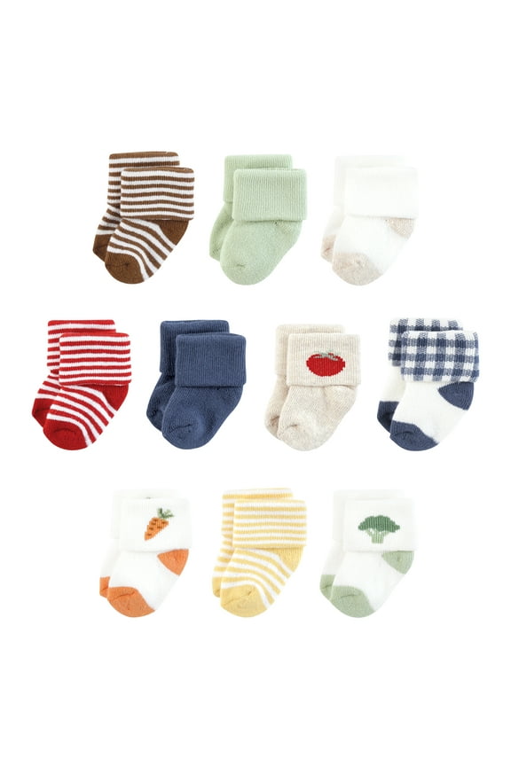 Infant Boy Organic Cotton Socks, Farmers Market, 6-12 Months