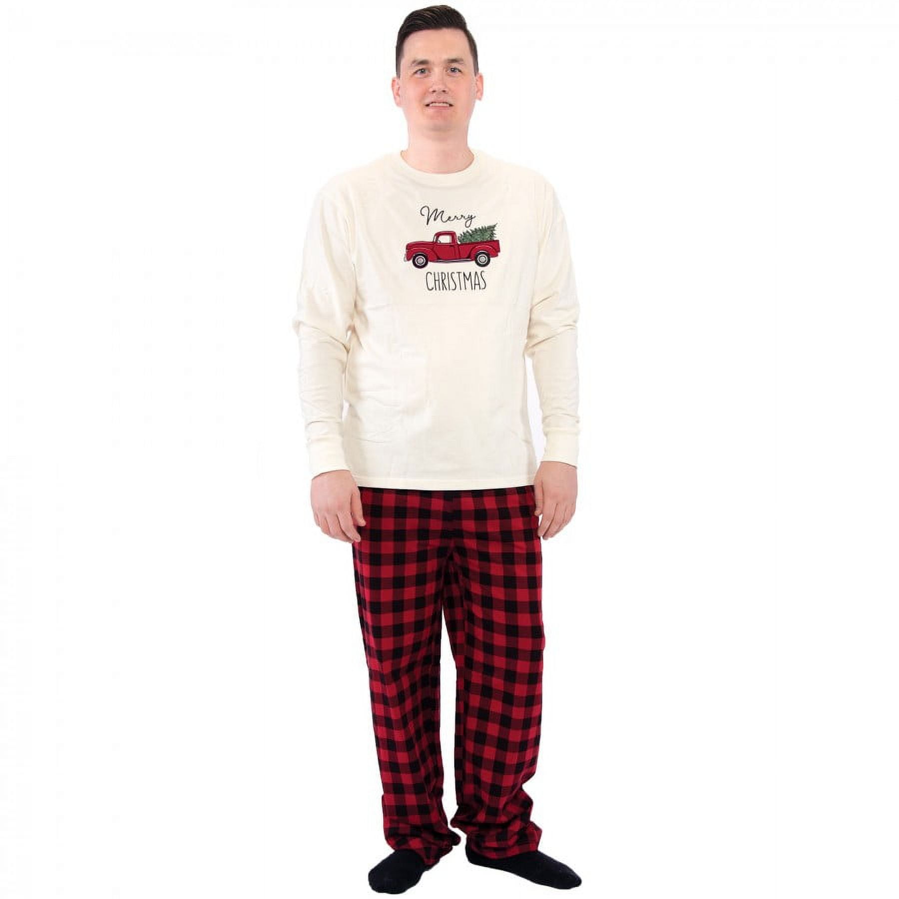 Touched by Nature Mens Unisex Holiday Pajamas, Christmas Tree, Large