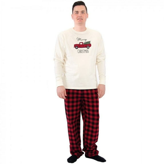Touched by Nature Mens Unisex Holiday Pajamas, Christmas Tree, X-Large