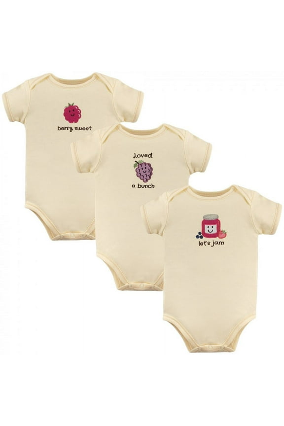 Organic Cotton Bodysuits 3pk, Jam, 18-24 Months