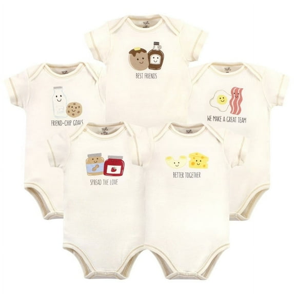 Touched by Nature Organic Cotton Bodysuits, Better Together, 6-9 Months