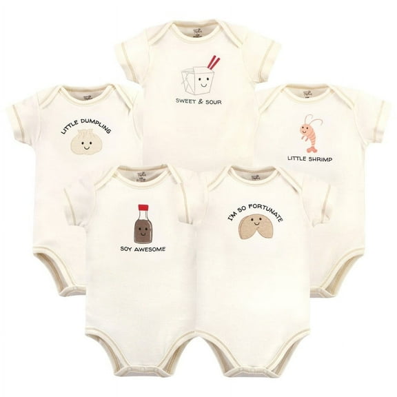 Touched by Nature Organic Cotton Bodysuits, Fortune Cookie, 9-12 Months