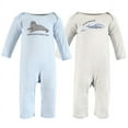 thumbnail image 1 of Touched by Nature Organic Cotton Coveralls, Endangered Seal, 0-3 Months, 1 of 4