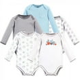 thumbnail image 1 of Touched by Nature Organic Cotton Long-Sleeve Bodysuits 5pk, Cactus, Preemie, 1 of 6