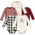 thumbnail image 1 of Touched by Nature Organic Cotton Long-Sleeve Bodysuits 5pk, Winter Woodland, 9-12 Months, 1 of 1