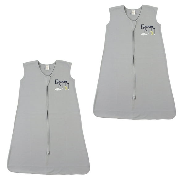 Touched by Nature Organic Cotton Safe Sleep Wearable Blanket Sleeping Bag 2 Pack, Dream, 18-24 Months