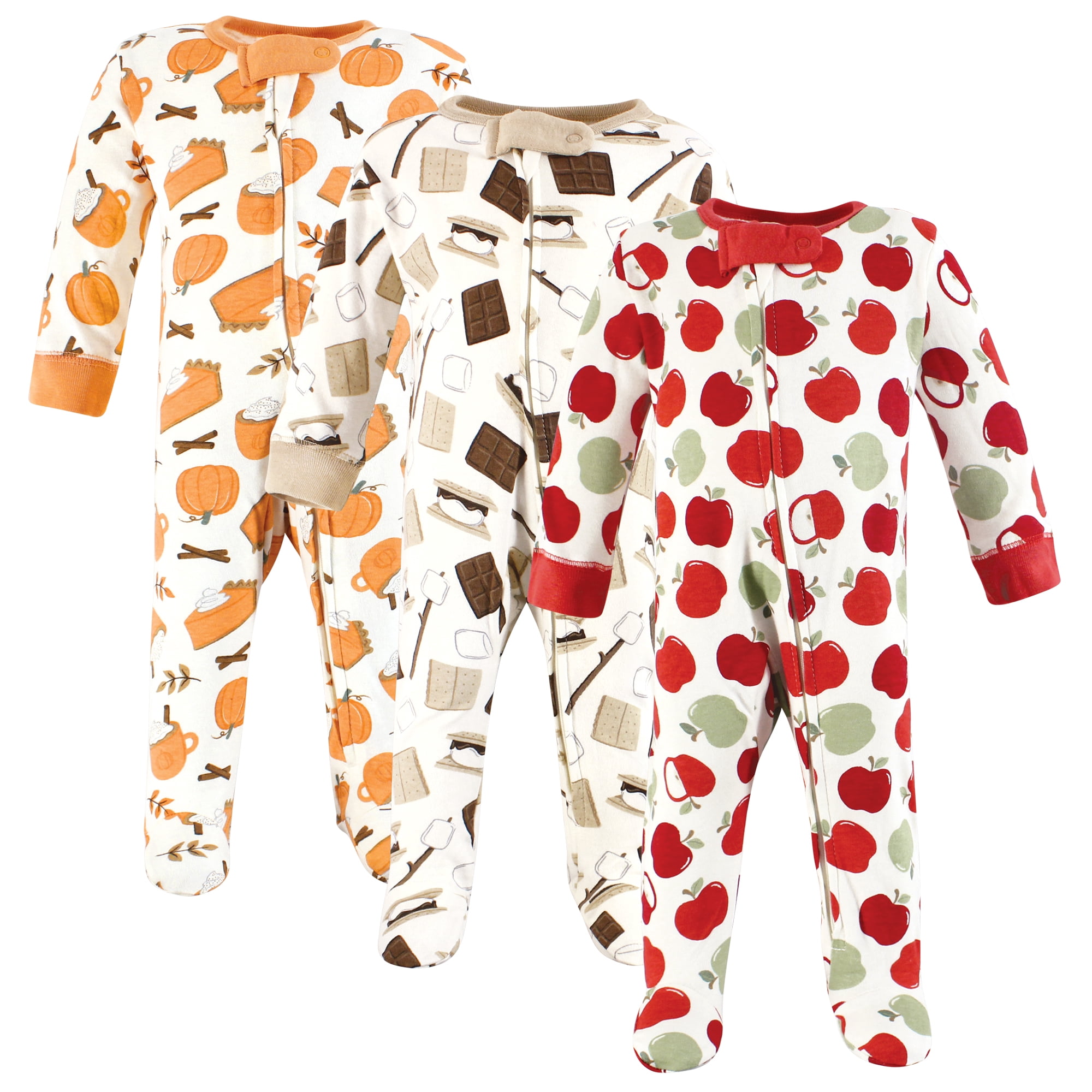 Touched by Nature Organic Cotton Sleep and Play, Fall Foods, 3-6 Months