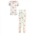 thumbnail image 1 of Touched by Nature Toddler and Kids Girl Organic Cotton Tight-Fit Pajama Set, Butterflies, 10 Years, 1 of 3