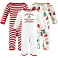thumbnail image 1 of Touched by Nature Unisex Baby Organic Cotton Coveralls, Christmas Cookies, 18-24 Months, 1 of 5