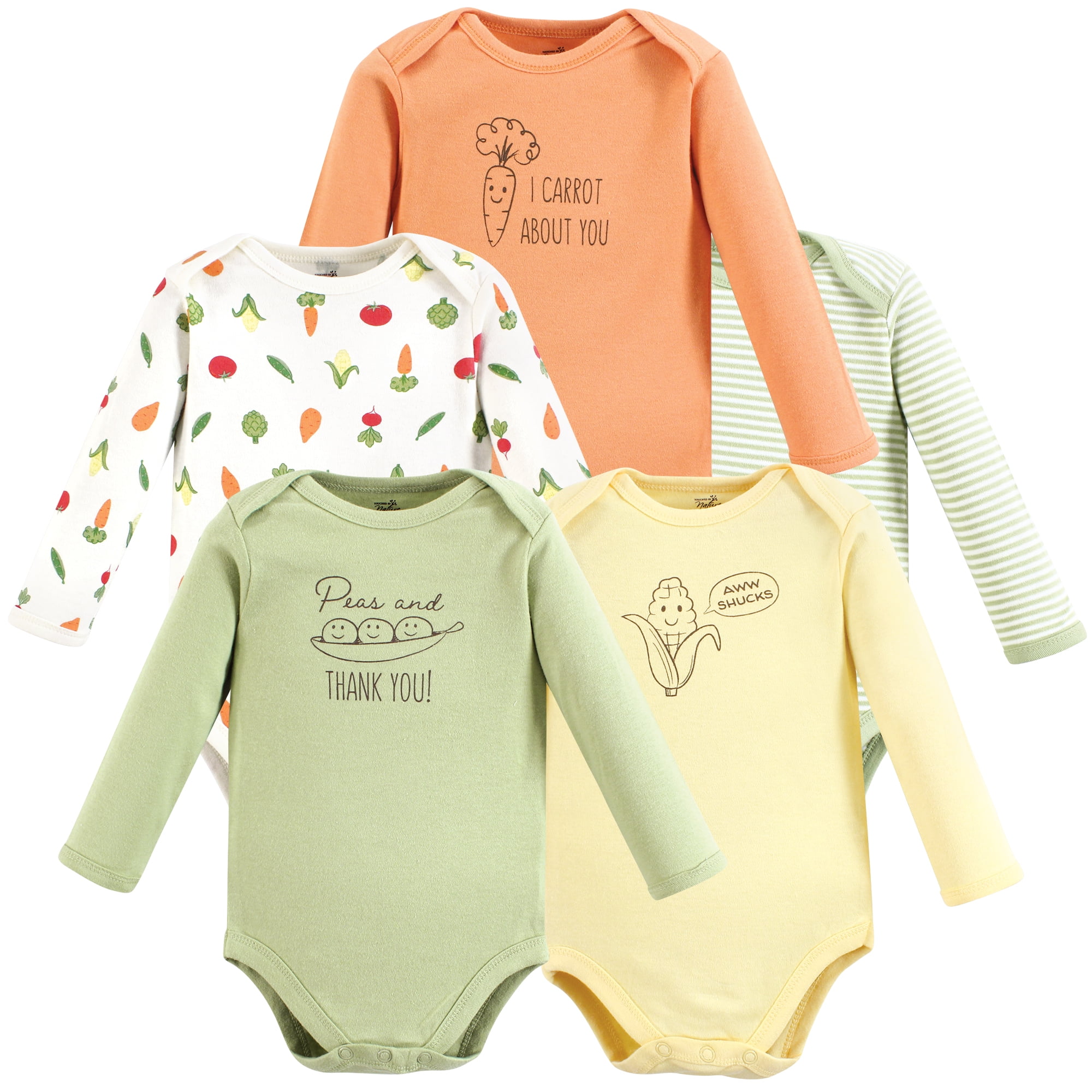 YYST Touched By Nature Body Senza Maniche In Cotone Organico Per Neonato, Farfalle Colorate, Taglia 6-9 Mesi, Unisex