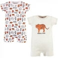 thumbnail image 1 of Touched by Nature Unisex Baby Organic Cotton Rompers, Endangered Tiger, 12-18 Months, 1 of 4