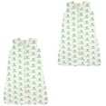 thumbnail image 1 of Touched by Nature Unisex Baby Organic Cotton Sleeveless Wearable Sleeping Bag, Sack, Blanket, Geometric Frog 2-Pack, 0-6 Months, 1 of 1