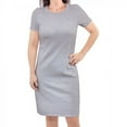 thumbnail image 1 of Touched by Nature Womens Organic Cotton Short-Sleeve Dress, Heather Gray, X-Small, 1 of 2