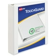 thumbnail image 1 of Touchguard Protection Heavy-Duty View Binders With Slant Rings, 3 Rings, 1.5" Capacity, 11 X 8.5, White | Bundle of 5 Each, 1 of 7