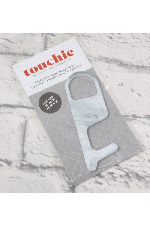 No Contact Tool Keyring Marble Look Pattern