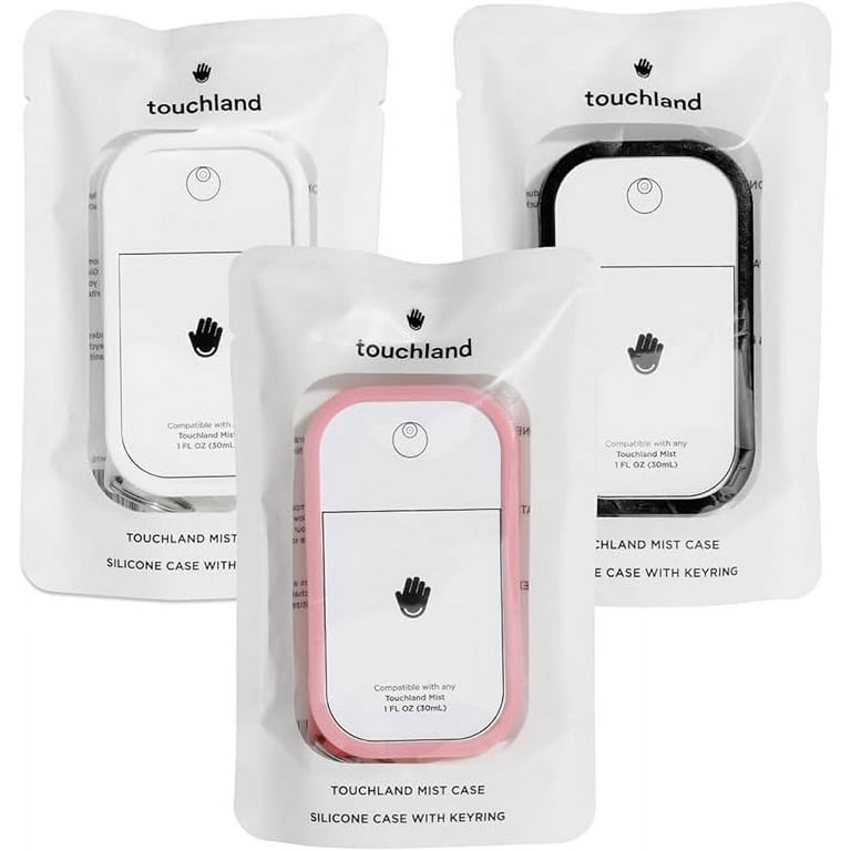 Touchland MIST CASE 3-PACK (White, Pink, Black), Protective and