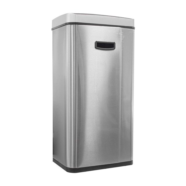 Touchless 13 Gallon Stainless Steel Automatic Trash Can Remove Odor