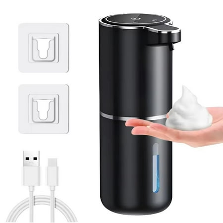 Touchless Automatic Foam Soap Dispenser - 380ml USB Rechargeable with 4 Foam Levels