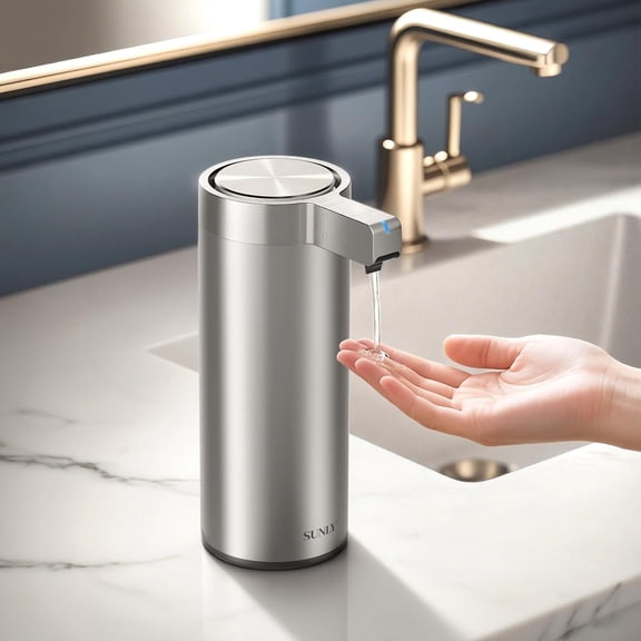 Touchless Automatic Soap Dispenser  Clog-Free Pump, 0.2s Fast Sensor, USB-C Rechargeable, Smudge-Resistant Stainless Steel, for Kitchen & Bathroom Soap Dispenser