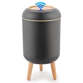 Touchless Automatic Trash Can 10L, Motion Sensor Smart Bin, Waterproof for Kitchen & Bathroom (Black)