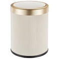 thumbnail image 1 of Cream Smart Sensor Trash Can,Automatic Touchless with Odor Control,Silent Open/Close, Double Bucket for Kitchen, Bathroom,Office, 1 of 5