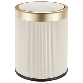 Cream Smart Sensor Trash Can,Automatic Touchless with Odor Control,Silent Open/Close, Double Bucket for Kitchen, Bathroom,Office