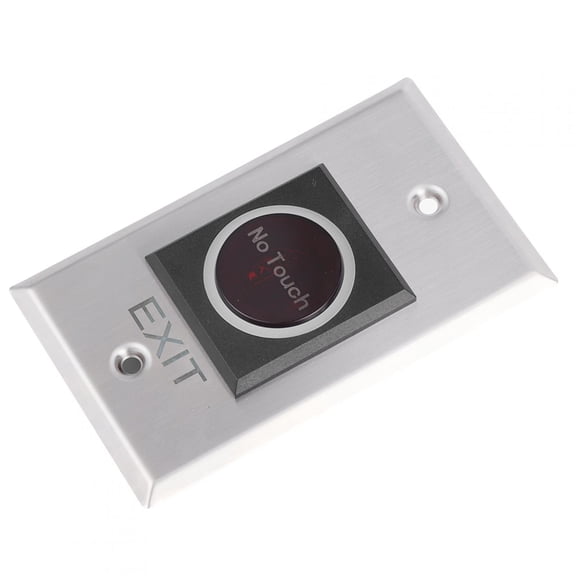 Touchless Exit Switch, Infrared Sensor, LED Backlight, Access Control, Durable Stainless Steel