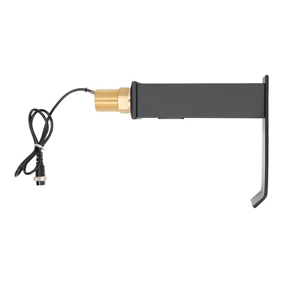 Touchless Faucet, Sensor Tap, Black Hot Cold Sensor Faucet, Adjustable Temperature Valve, Brass, Stainless Steel, Painted, Polished, Short Style, Durable, Rust Resistant, Hands-Free