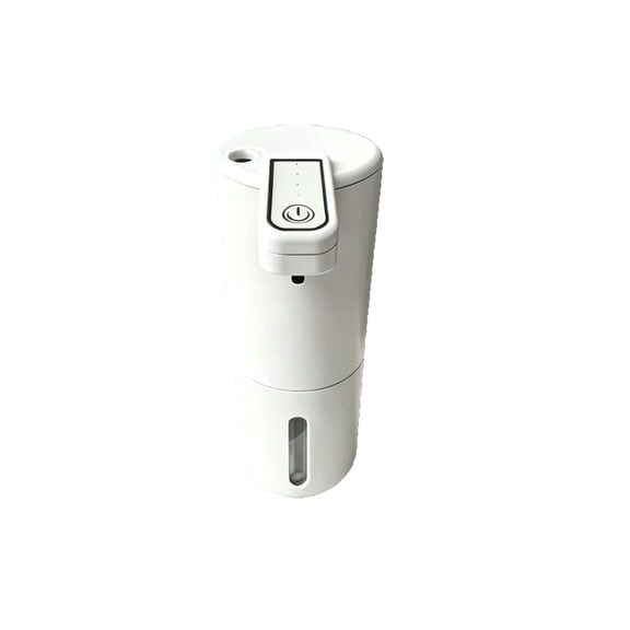 Touchless Foam Soap Dispenser USB Rechargeable, Adjustable Foam Levels Visible Window Compact Countertop Automatic Foaming Soap Dispenser for Bathroom Kitchen