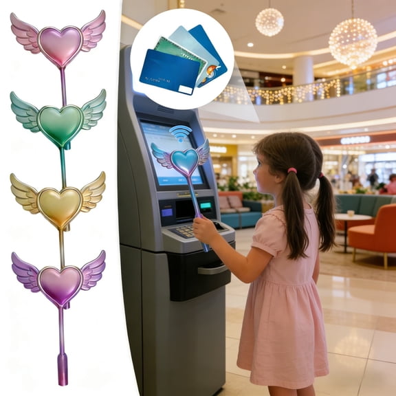 Touchless Payment Wand, Wireless Tap-to-Pay Device for Convenient Transactions, Portable Payment Stick that Works with Contactless Terminals, Easy-to-Use Electronic Payment Tool, 14in, B