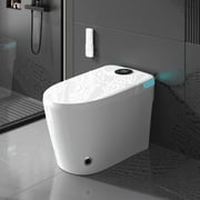 Vipbear Smart Toilet With Built-In Bidet, Bidet Toilet With Heated Seat, Multiple Cleaning Modes, One Piece Toilets With Child Mode, Dual Flush, Warm Water & Dryer, Self-Cleaning Nozzle
