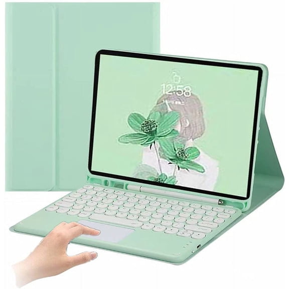 Touchpad Keyboard Case for Lenovo Tab P11 / Lenovo P11 Plus Case, Detachable Bluetooth Trackpad Keyboard Case for (Model: TB-J606F TB-J606X TB-J616F) (for Lenovo Tab P11 / Lenovo P11 Plus, Teal)