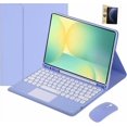 thumbnail image 1 of Touchpad Keyboard Case & Wireless Mouse for Huawei MatePad 11.5 S (2026, 11.5"), 2 Screen Protectors,Purple, 1 of 5