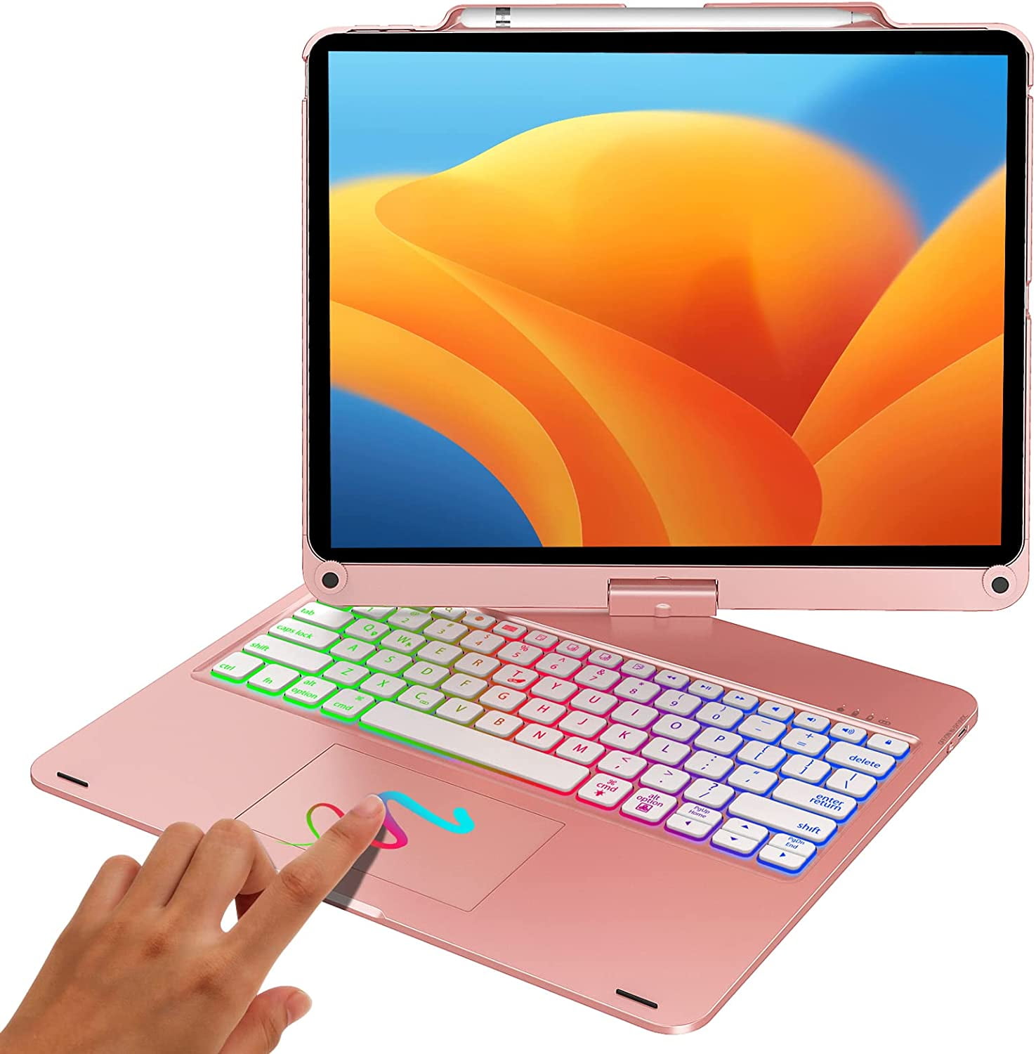 Touchpad Keyboard Case for iPad Pro 12.9 2021 5th Generation/2020 4th