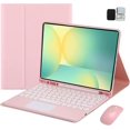 thumbnail image 1 of Touchpad Keyboard Case with Mouse & Stylus Slot for Lenovo Yoga Tab 11.1" (2025),Pink, 1 of 7