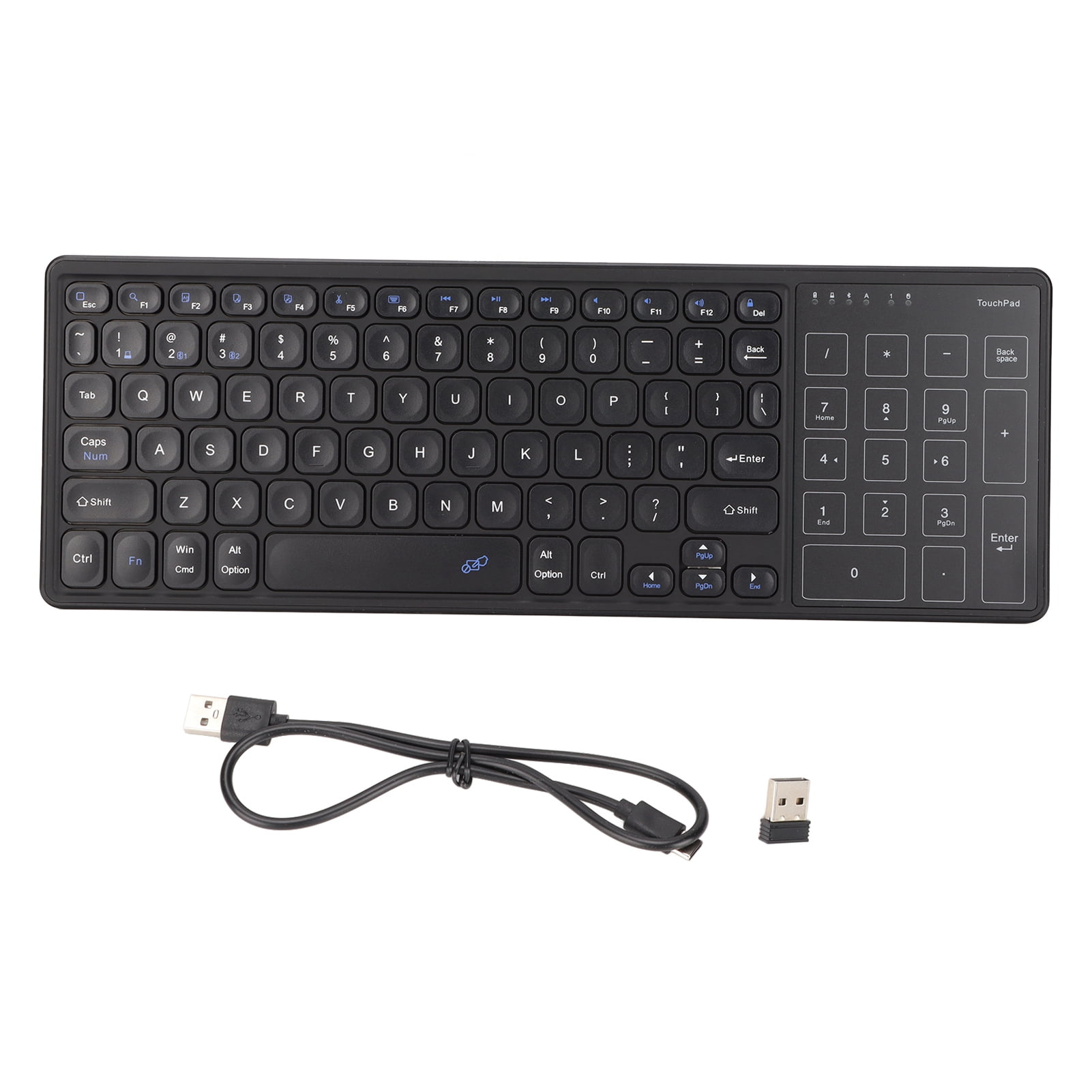 Touchpad Keyboard Numeric Touchpad 2.4G Wireless USB Receiver Plug and ...