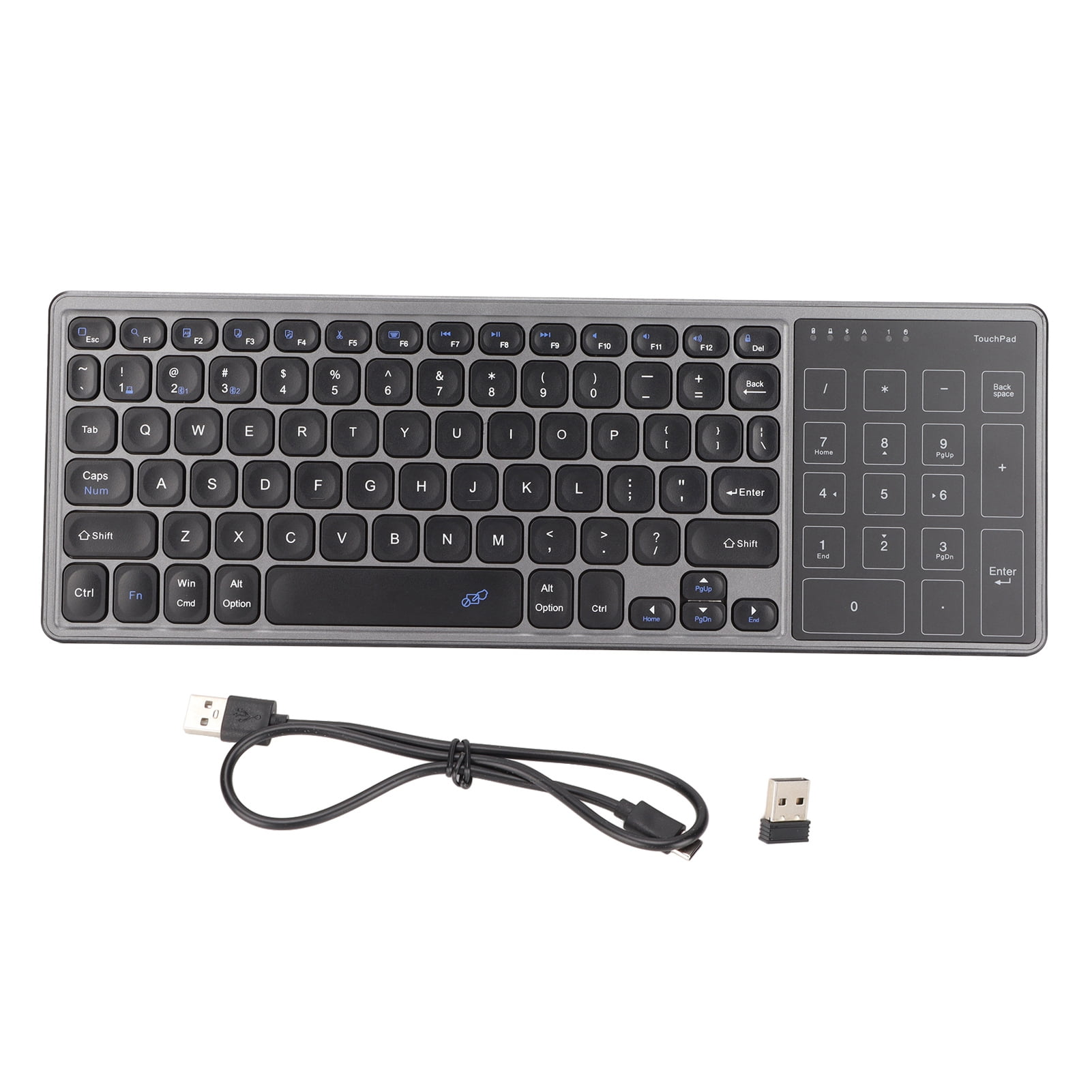 Touchpad Keyboard Numeric Touchpad 2.4G Wireless USB Receiver Plug and ...