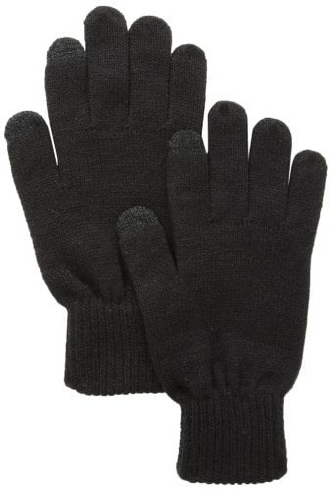 Touchpoint Men's Knit Shima Glove, Black, One Size