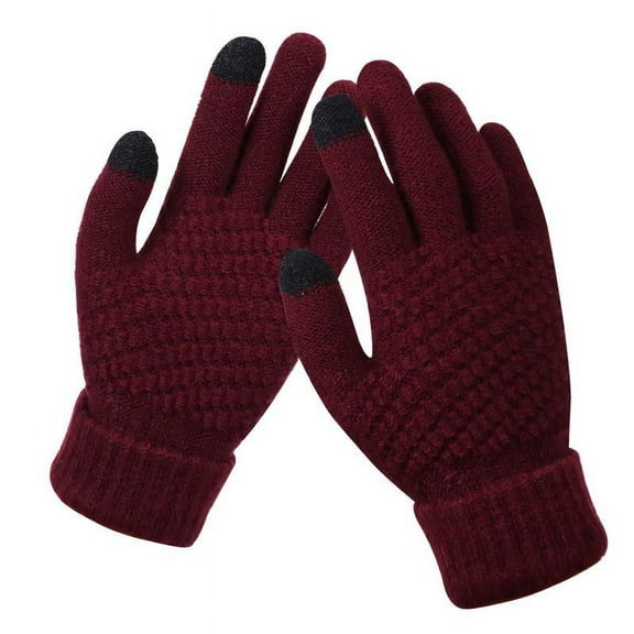 Touchscreen Gloves For Women Cold Weather Fashion Knit Mittens Warm Winter Gloves Elastic Knit Gloves Gloves Mittens Convertible Mittens for Women Cold Weather Heated Gloves Mittens Combo with Pocket