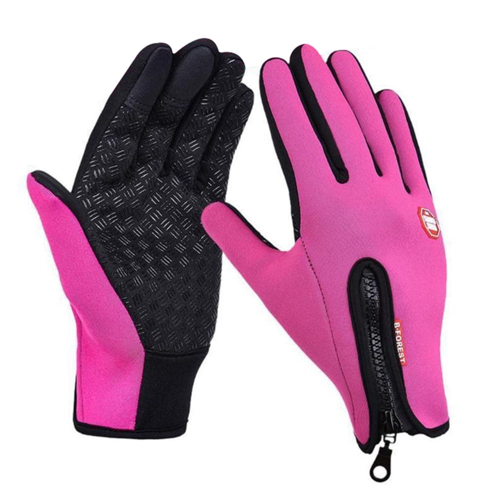 Red fleece clearance gloves women's
