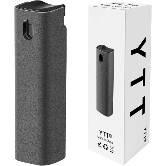 Touchscreen Mist Cleaner, Screen Cleaner, for All Phones, Laptop and Tablet Screens,Two in One Spray and Microfiber Cloth (Grey)