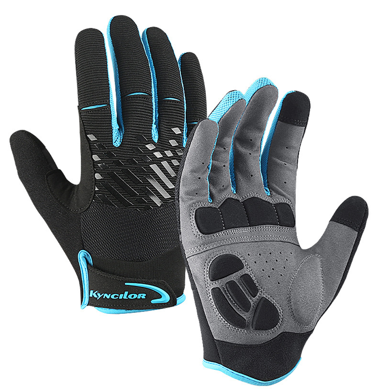Touchscreen Motorcycle Gloves – Leather Full Finger For Men – ATV/Moto/Bike