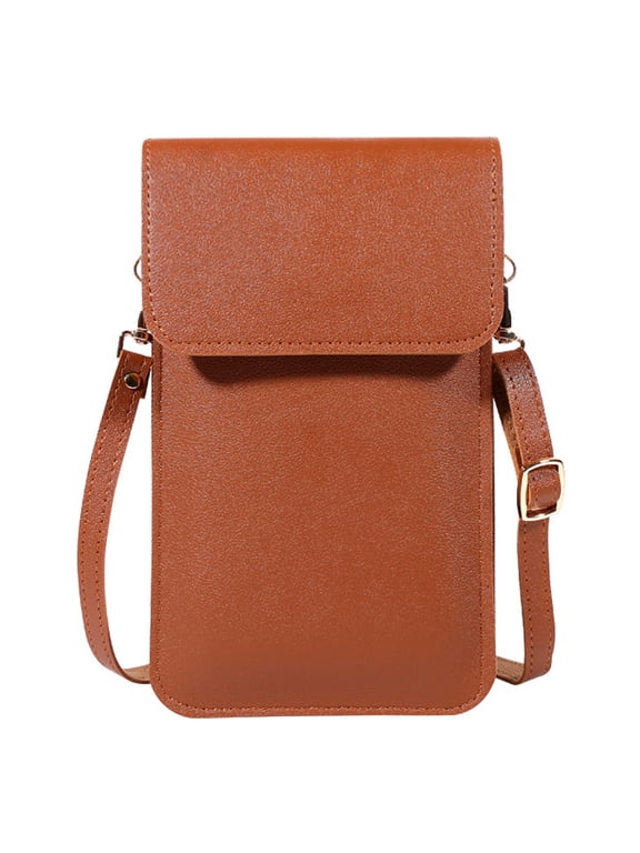 Touchscreen Phone Purse for Women,Cellphone with Shoulder Strap,Crossbody Phone-brown